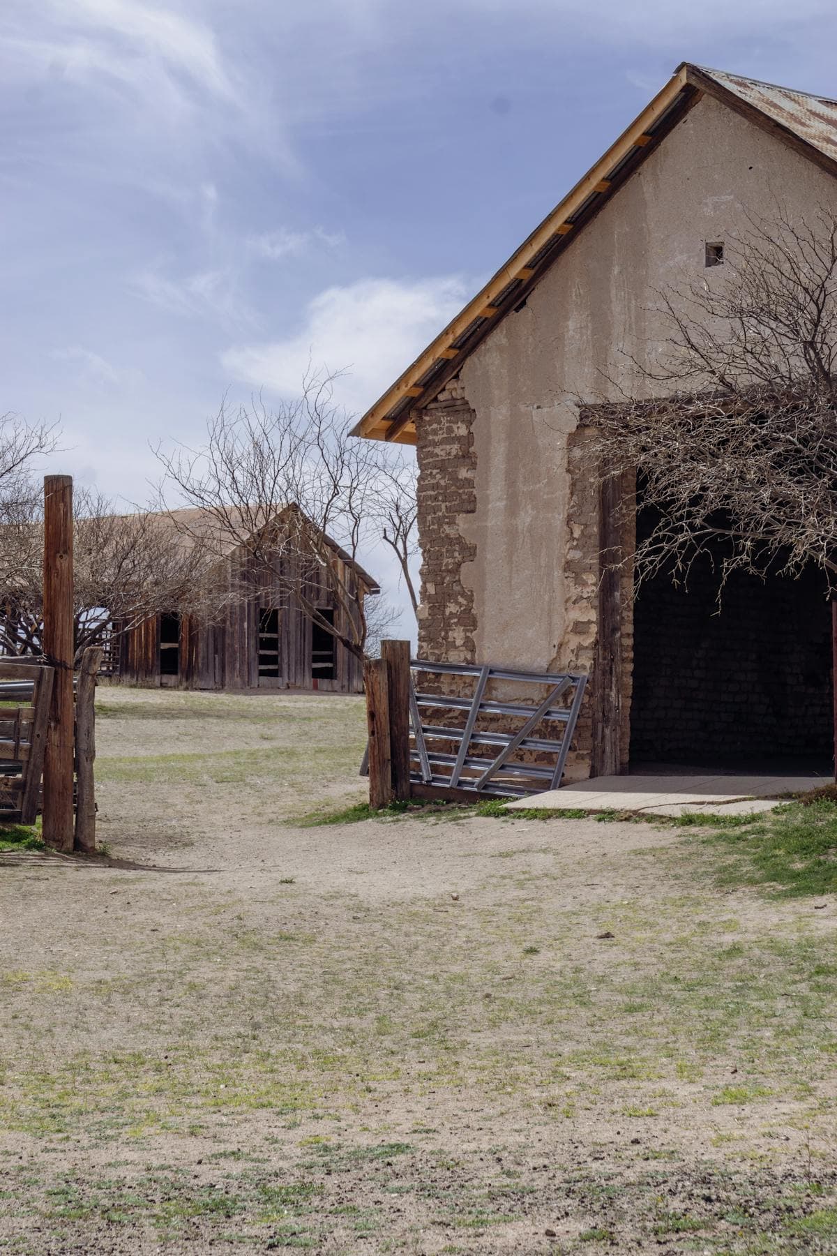 Historic cattle ranch in the American desert, similar to the remote terrain where the Sherman family reported unexplained events