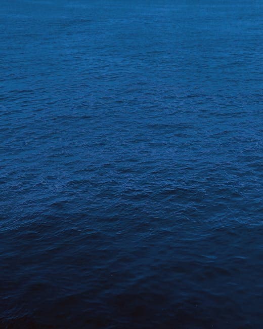 Dark blue ocean depths where the Baltic Sea anomaly was discovered by sonar in 2011